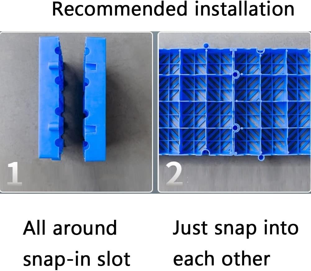 LXHELIVERY Lightweight Plastic Pallets, Moisture-Proof Storage, Wear-Resistant Waterproof Grid Can Be Used in Warehouses, Basement, and Other Industrial Environments (Color : Blue, Size : 60x40x3cm)