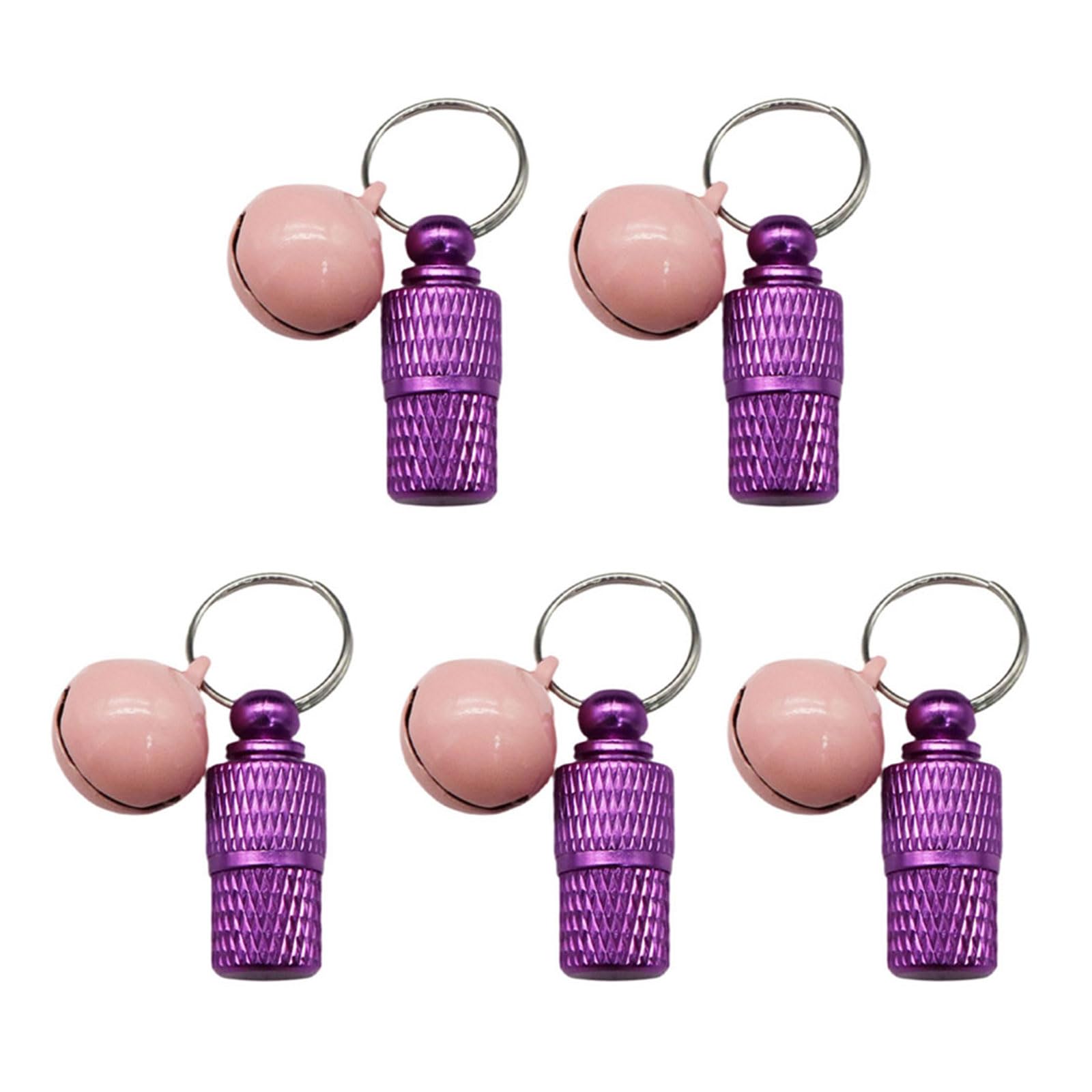 MICFENY 10PCS Customizable Dog Identification Label Holder Brass Metal Pet Label Pendant For Name And Address Information