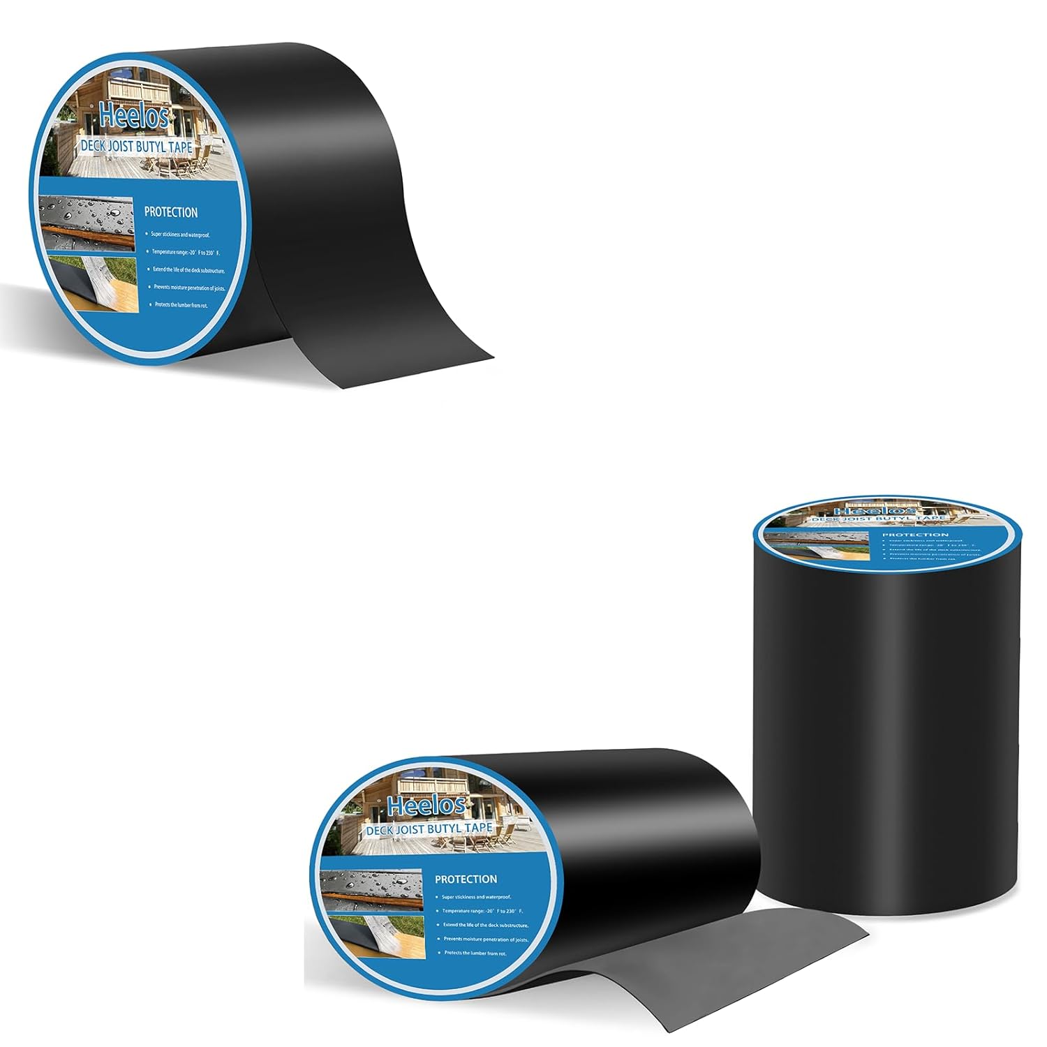 Joist Tape for Decking 6'×50' 2 Pack and 4'×50' 1 Pack