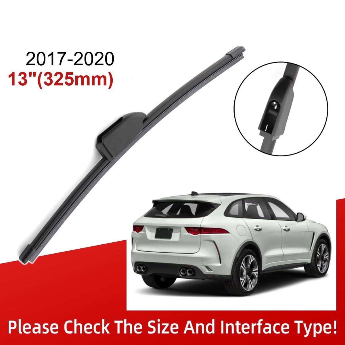 Tergicristalli Parabrezza per Jaguar per F-Pace 2017 2018 2019 2020 Auto Anteriore Posteriore Tergicristallo Spazzole Accessori 26 "+ 19" + 13 "