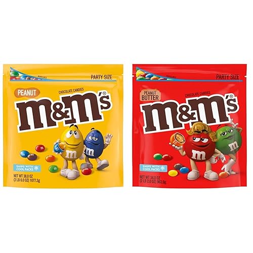 MMS Caramelos de chocolate de maní bolsa de tamaño de fiesta de 38 onzas color amarillo MMS mantequilla de maní caramelo de chocolate tamaño fiesta