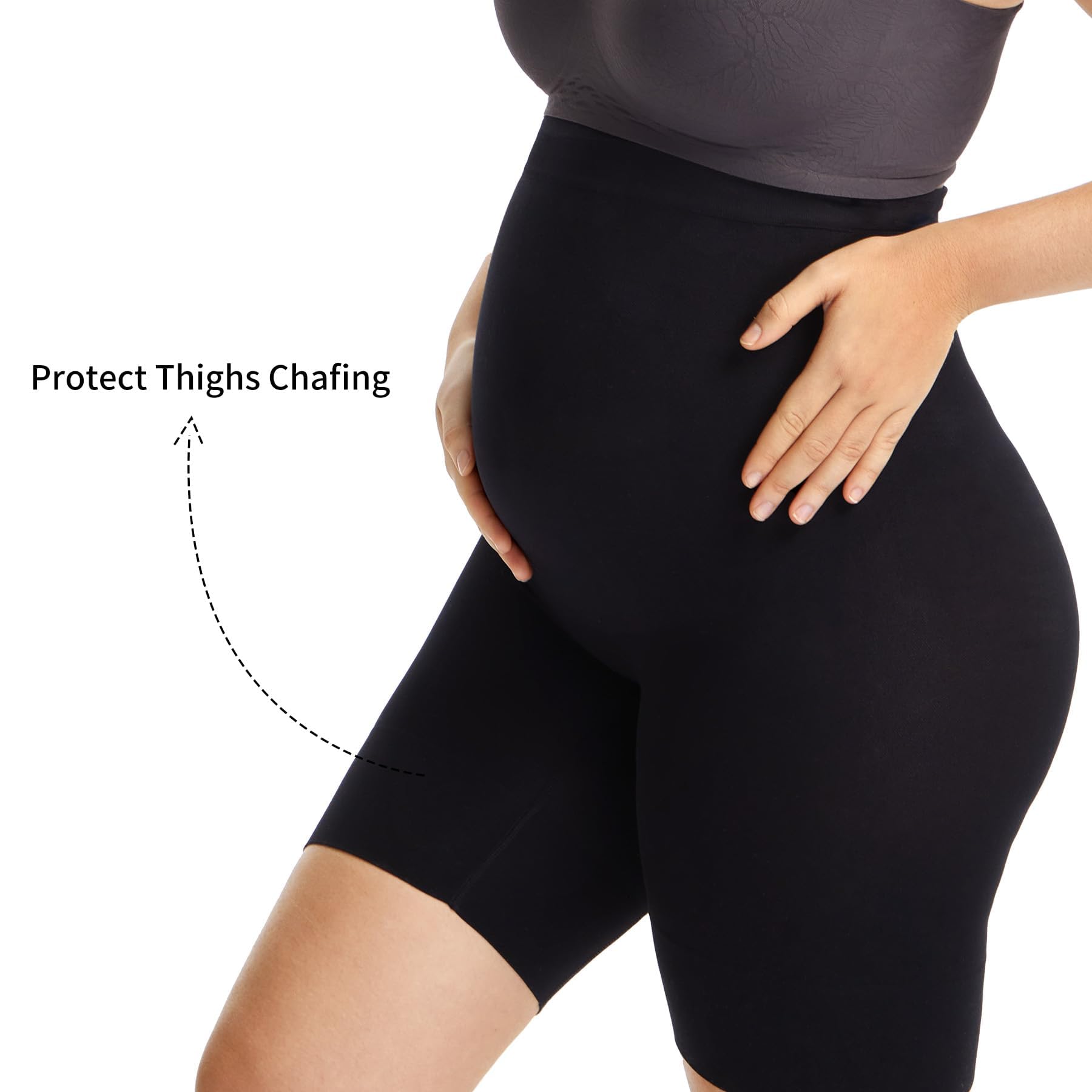 HBselect Culottes de maternité sans Coutures pour Femmes, sous-vêtements Sculptants, Culottes de maternité à Jambes Longues