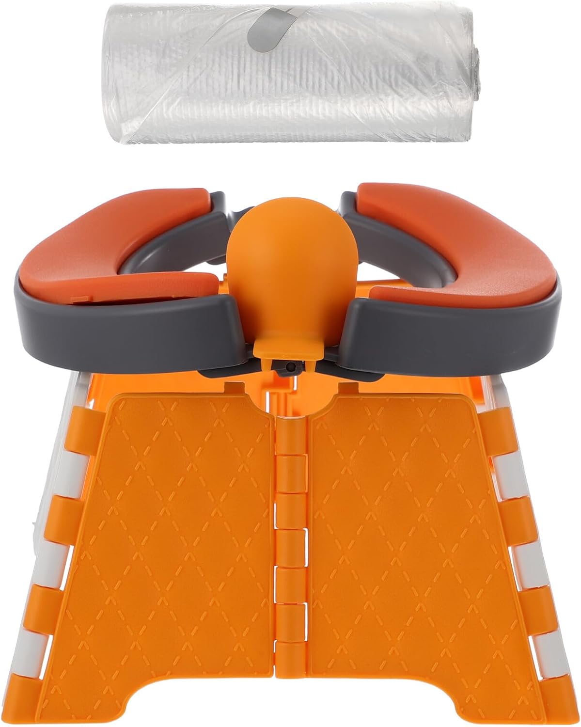 Foldable Toilet Portable Travel Potty for Boys with Cleaning Bags Lightweight Plastic Silicone Foldable Toilet Seat for Car Camping and Outdoor Use
