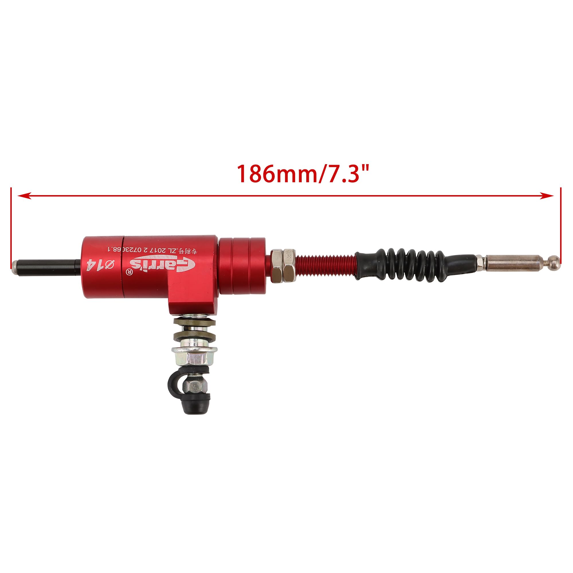 WOOSTAR 22mm Moto CNC Hydraulique Embrayage Kit De Pompe De Frein Levier Maître Cylindre Trico Remplacement pour YZF 1000R Banshee 350 2001 YZ426F 2017 CRF450R Suzuki GSX650F CR250 Dirt Pit Bike Rouge