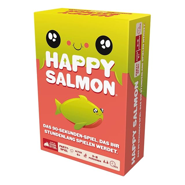 Foto 8 de 8 de Asmodee Exploding Kittens, Happy Salmon, Juego de Fiesta, 3-8 Jugadores, 90 Segundos, alemán