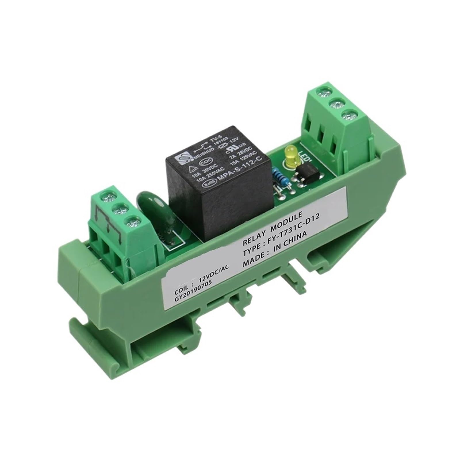 OSHZIKJII Relay 5V 12V 24V 48V 110V 230V(FY-T731-24VACDC)