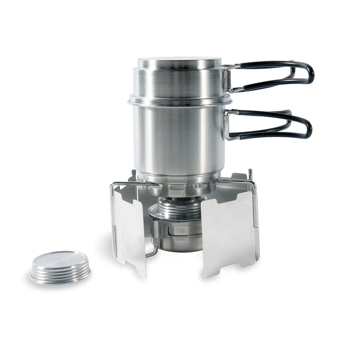Tatonka Palnik Alcohol Burner zestaw, przezroczysty, 8,5 x 8,5 x 13 cm