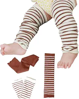[Maison Peony] 3足セット コットン べビーライン レッグウォーマー 赤ちゃん ボーダー柄 ウォーマー 綿 新生児 1歳 2歳 3歳 ギフト プレゼント 出産祝い 日本製