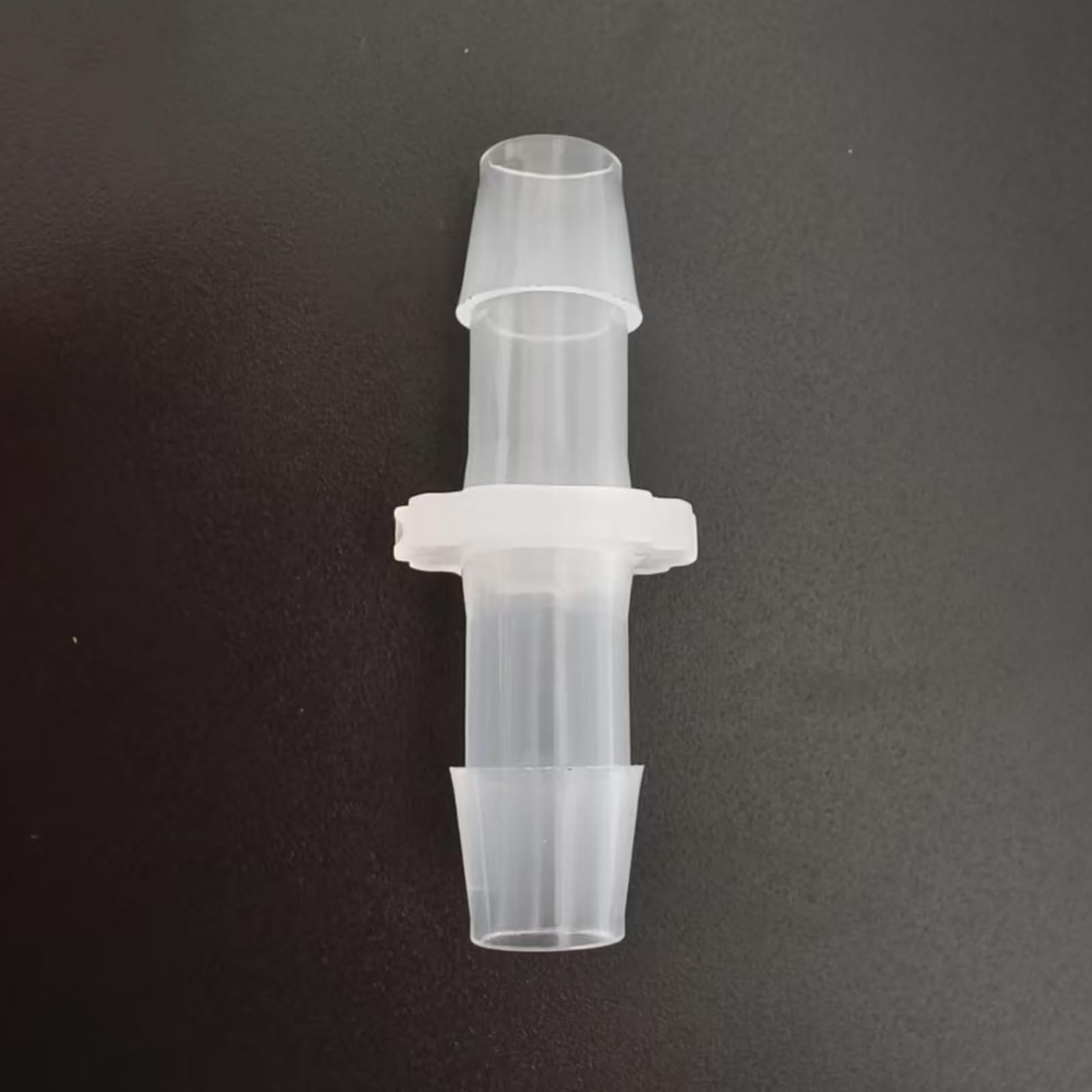 Paquete de 50 conectores de púas rectas iguales de plástico reutilizable de PP transparente for maquinaria de laboratorio y alimentos - Accesorios de púas for mangueras(9.6mm 3/8inch)