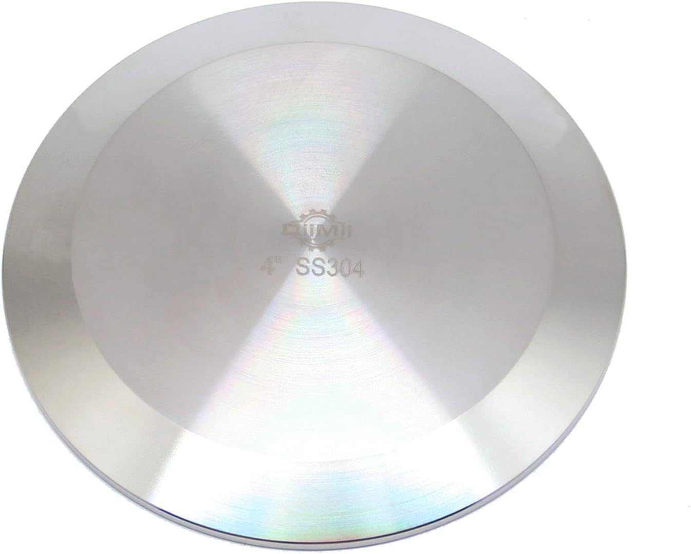 SS304 4" Stainless Steel Sanitary Tri Clamp Clover Solid End Cap, 1 Pack