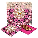 Flying Wish Paper - Light it on FIRE, Watch it FLY - PINK BUTTERFLY - 7