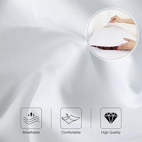 Miniatura 6 de Sleepwish Juego de funda de edredón bohemia de 3 piezas con diseño de mandala verde azulado, juego de cama bohemio, elegante, verde, tamaño King