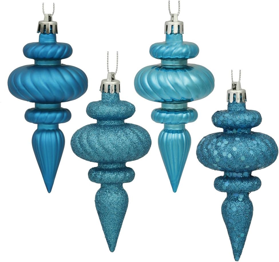 Vickerman 4" Limestone Finial 4 Finish Asst 8/Bx