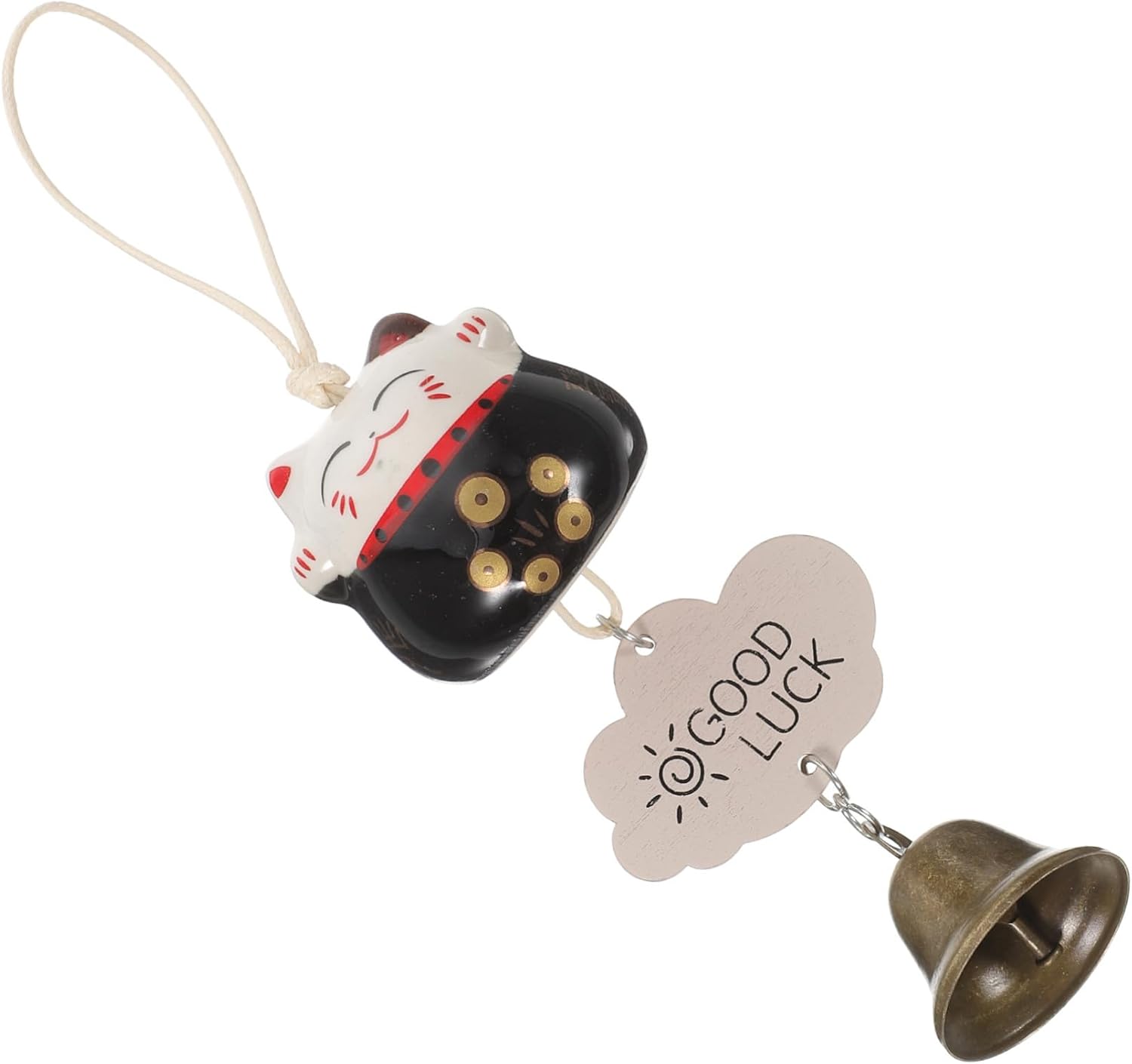 Cat Wind Chime Pendant DIY Hanging Decorative Bell for Outdoor Garden Decor with Relaxing Sound Gift for Cat Lovers and Home Adornment