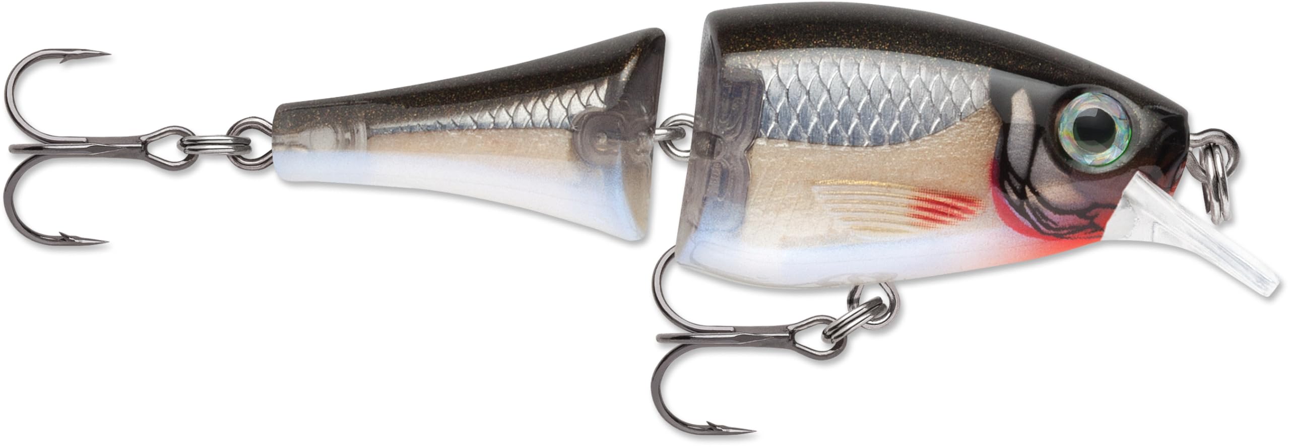 Rapala BX Jointed Shad leurre avec finition balsa et coque robuste argent