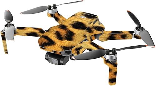 Miniatura 2 de MightySkins - Compatible con DJI Mini 2 Dron portátil  Guepardo  Funda protectora de vinilo duradera y única  Fácil de aplicar, quitar y cambiar de