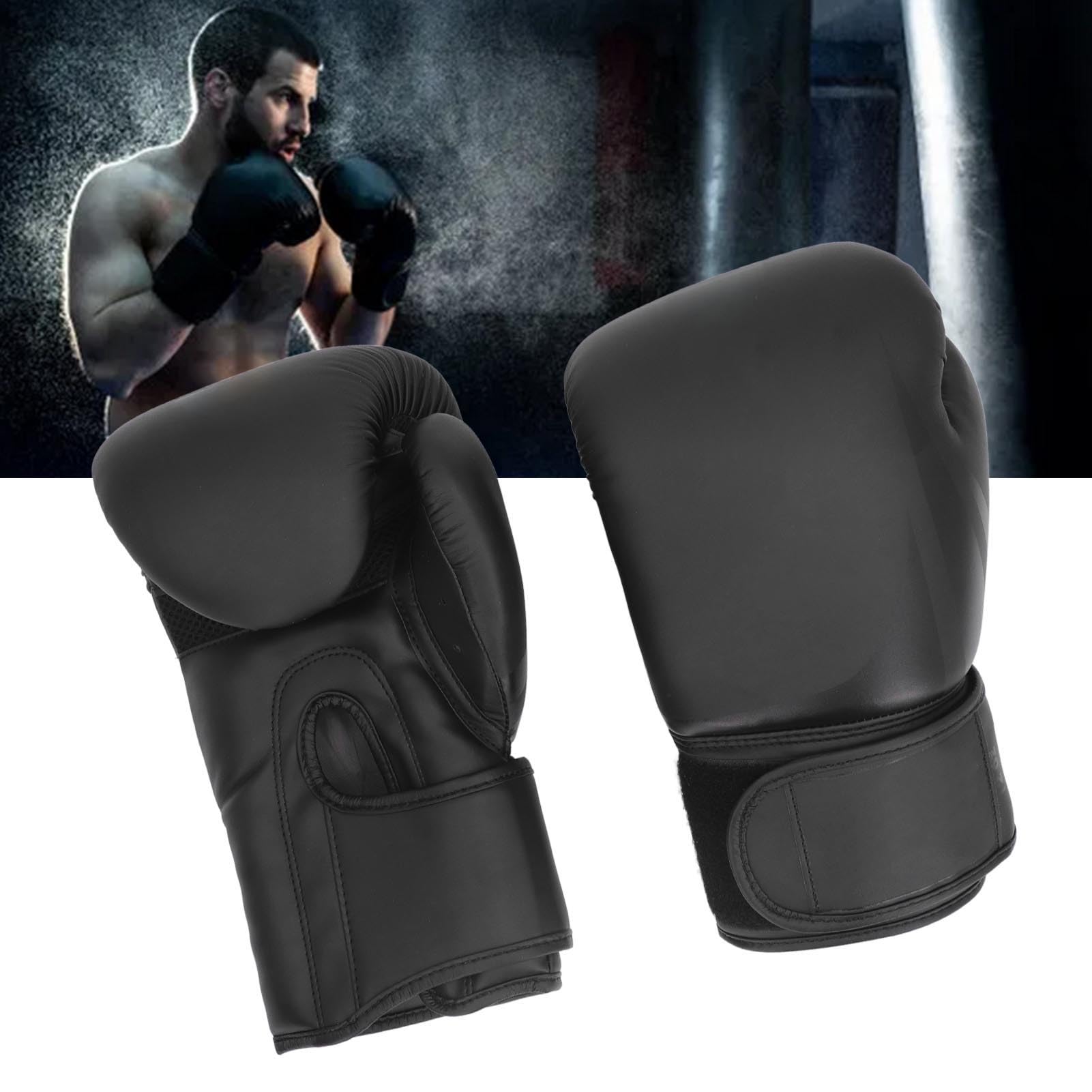 da Boxe, Guanto Smerigliato PU 12oz Traspirante, Uso Multiuso, Regolabili Traspiranti Ergonomici per L'allenamento con Aderente Alla Mano