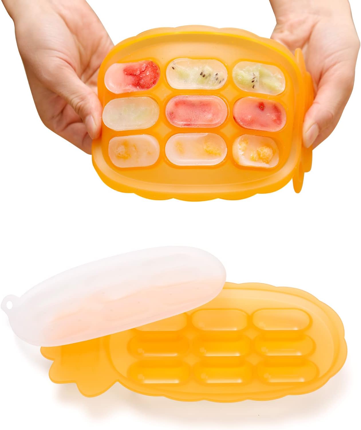 haakaa Silicone Nibble Tray-Apricot