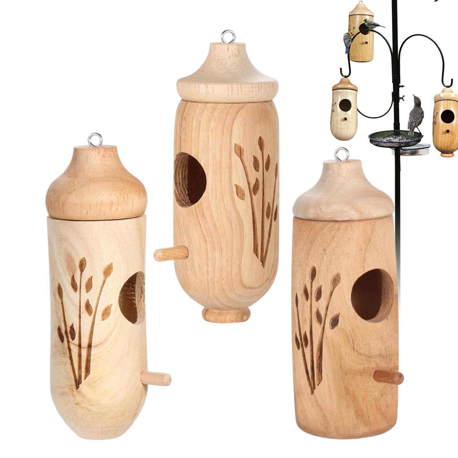 Cabane colibri suspendue pour observer la nidification des oiseaux sauvages dans votre jardin