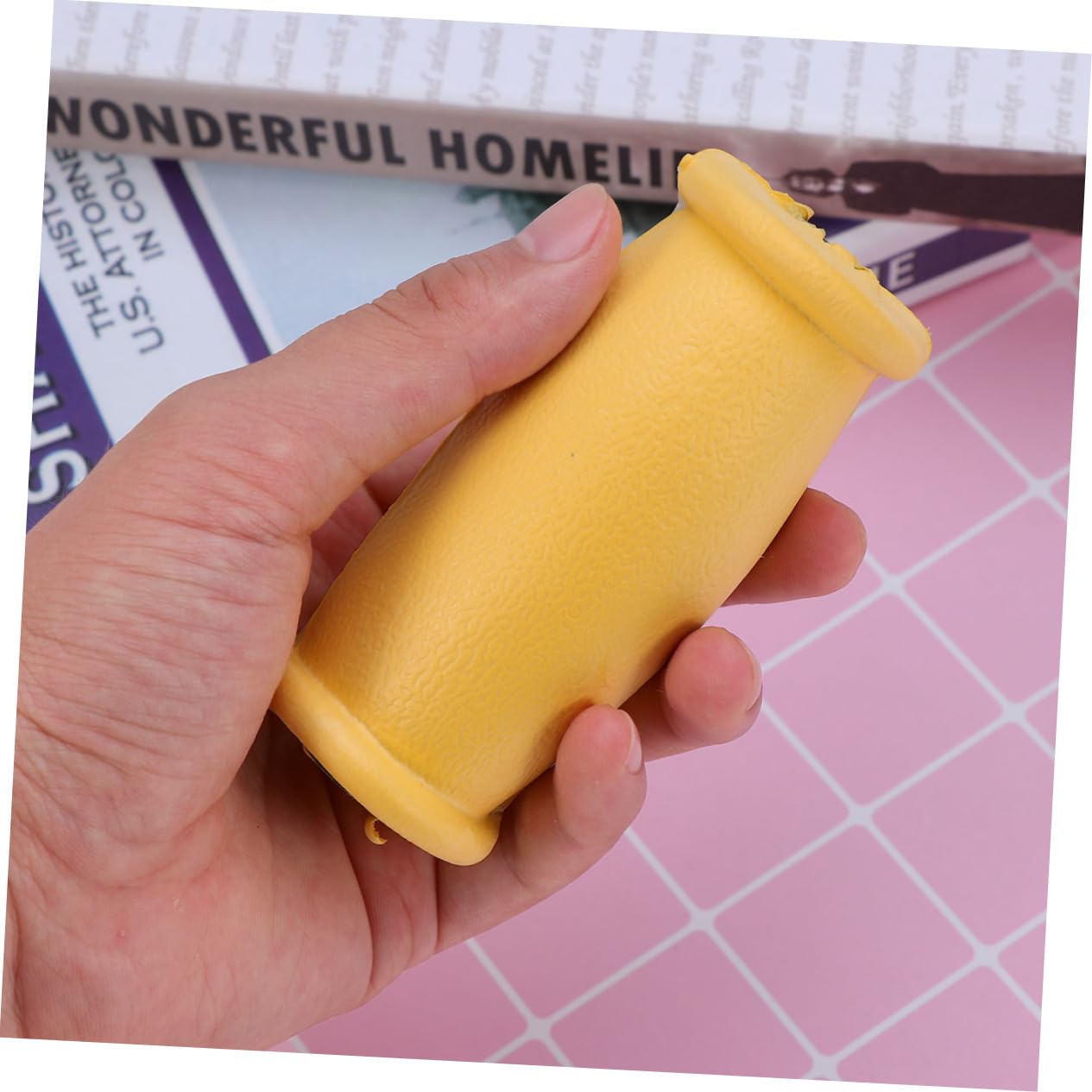 BUTIFULSIC 2pcs Pair Crutch Hand Grip Baoding Balls with Chime Crutch Handle Pads Replacement Crutch Parts Crutches Pads Crutch Pads for Armpits Drive Walker Cushion Grip Crutch Bag Yellow