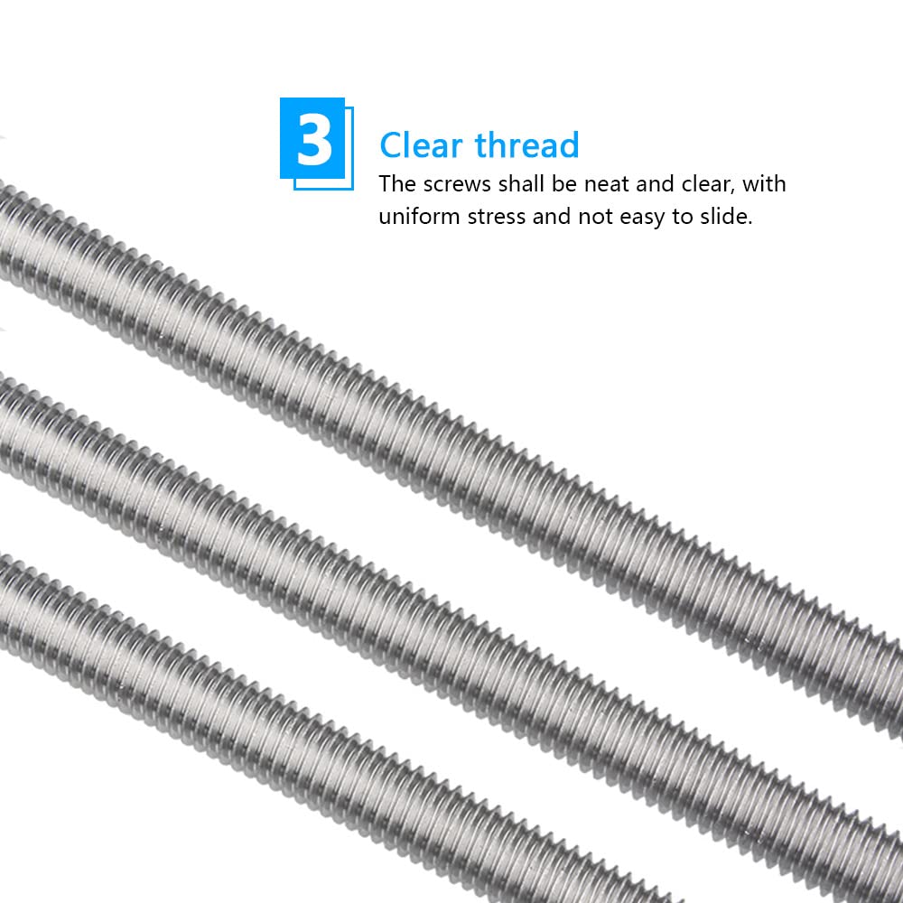 12 Barre Filettate M6 X 10 Cm Acciaio Inox 304 - Aste Complete Per Fissaggi Industriali - Foto 10