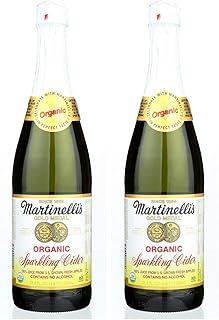 Martinelli Juice Sparkling Cider organic, 25.4 oz (Pack of 2)
