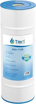 Tier1 Replacement for Pentair CCP320 Pool Filter | Compatible with Unicel C-7470, Pleatco PCC80, Filbur FC-1976, Clean & Clear Plus 320 | 20" x 7" | Washable Filter Cartridge
