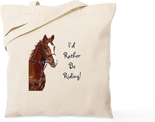 Miniatura 14 de CafePress Barn Stuff - Bolsa de compras de lona beige natural reutilizable para caballos
