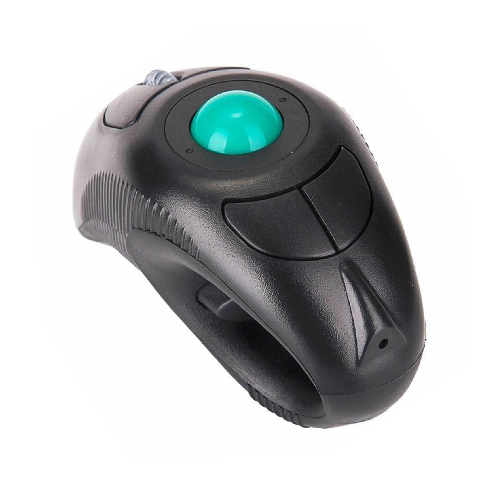 Souris Trackball Portable 2,4 Ghz sans Fil Noire Commande Pouce, Boutons Gauche/Droite Adaptés aux Droitiers et Gauchers, Usage Bureautique Quotidien