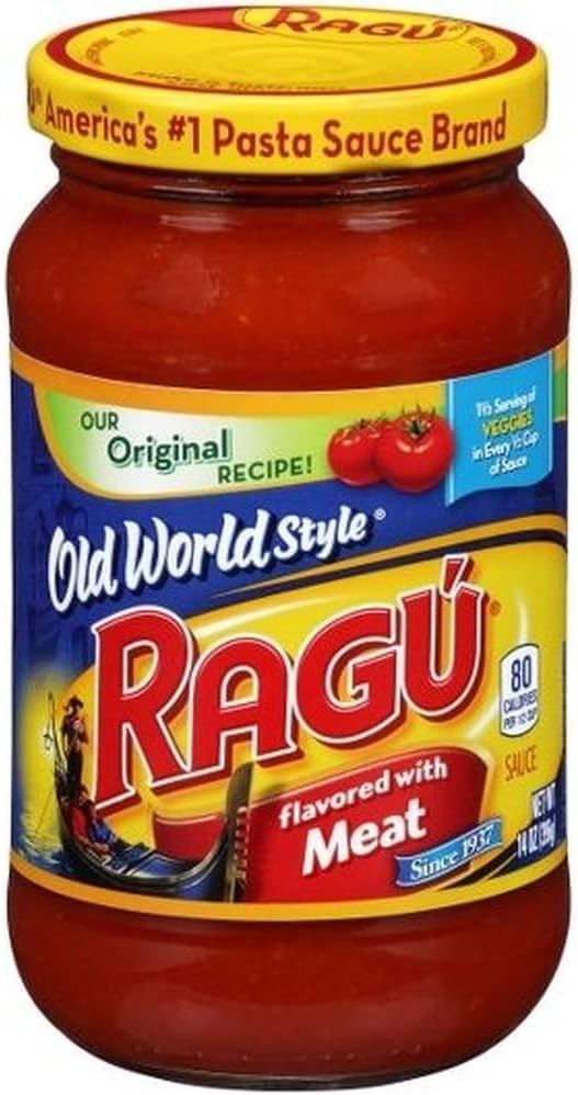 Ragu Old World Style Meat Pasta Sauce 14 oz (Pack of 12) Pack (Pack of 12)