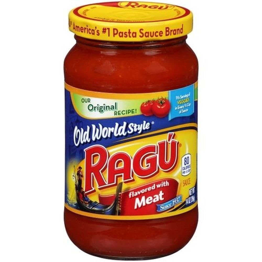 Ragu Old World Style Meat Pasta Sauce 14 oz (Pack of 12) Pack (Pack of 12)