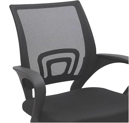 Miniatura 8 de Naomi Home Silla para invitados de oficina ejecutiva, color negro y respaldo medio