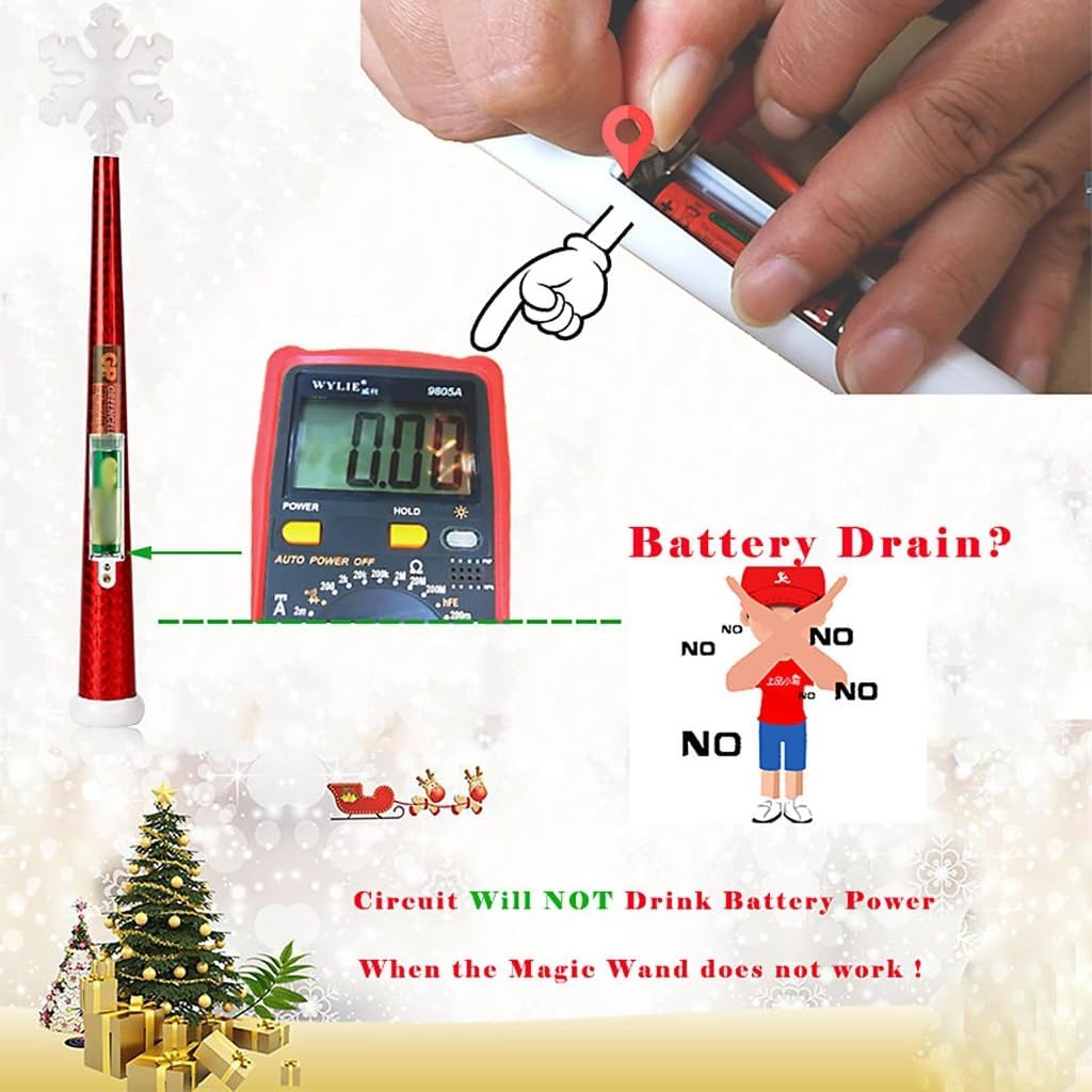 Magics Wand Christmas Light Controller, Musical LED Controller, Party Decor Gifts for Home, WirelessRemote Control Switch Outlet Kit for Christmas Tree Decorations String Light Controllers (B,2PCS)