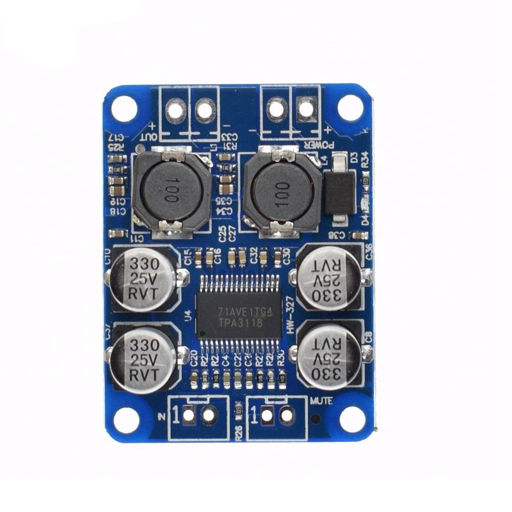 HiLetgo DC 8-26V TPA3118 PBTL Mono Digital Audio Amplifier Board AMP Module 1 * 60W for Arduino