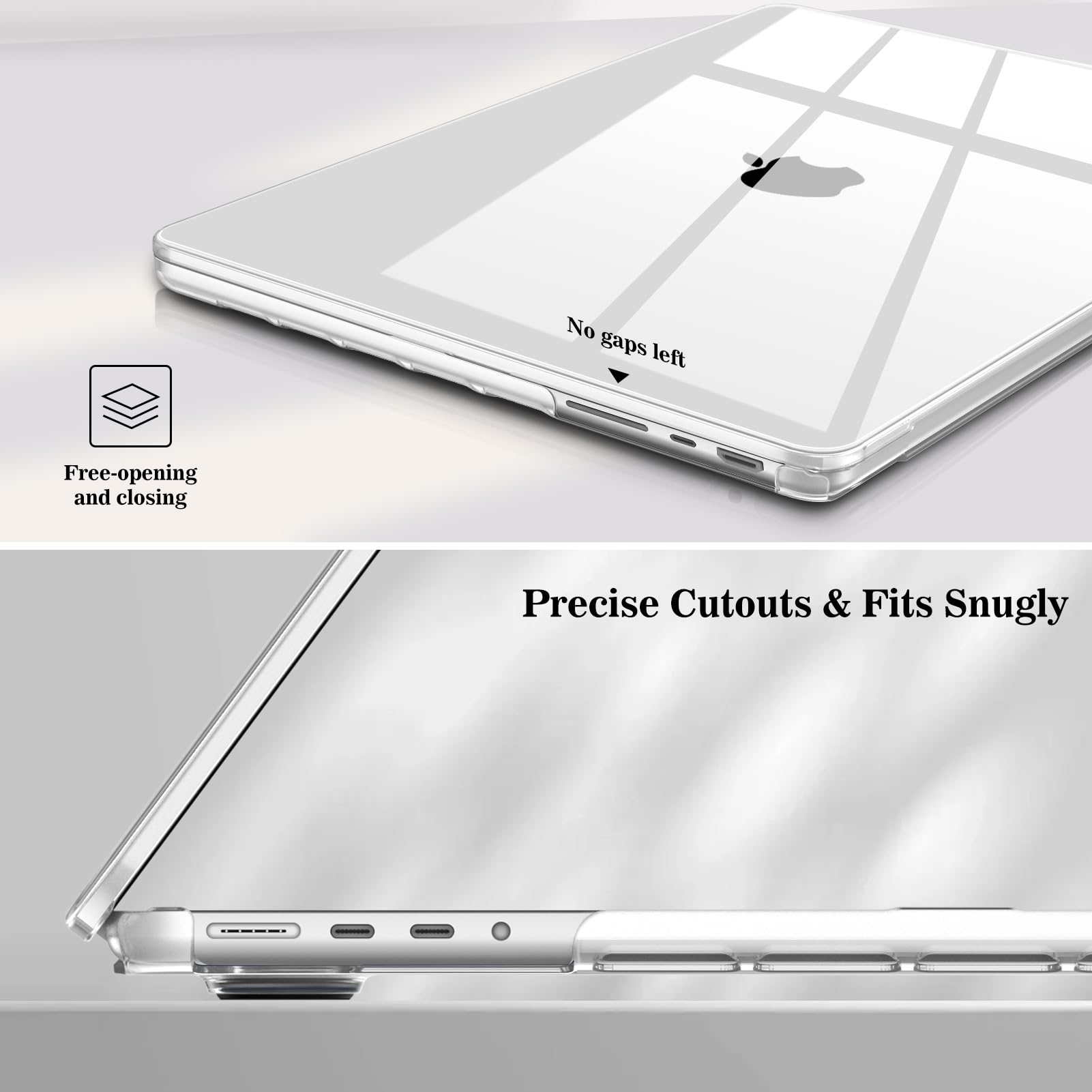 Fintie Etui kompatybilne z MacBook Pro 16 (2024-2021) M4 M3 M2 M1 Pro/Max A3186 A3403 A2991 A2780 A2485, ulepszone, ultracienkie etui kompatybilne z MacBook Pro 16" (krystalicznie przezroczyste)