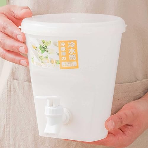 Miniatura 7 de Dispensador de bebidas de plástico de gran capacidad de 3.5 L para fiestas, hervidor frío con grifo y tapa, dispensador de bebidas para
