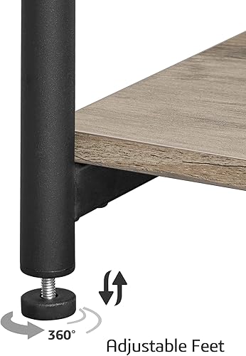 Miniatura 23 de TUTOTAK Mesita de noche con estación de carga, juego de 2, mesa auxiliar, mesa auxiliar con USB, mesita de noche de 21.8 pulgadas de alto con