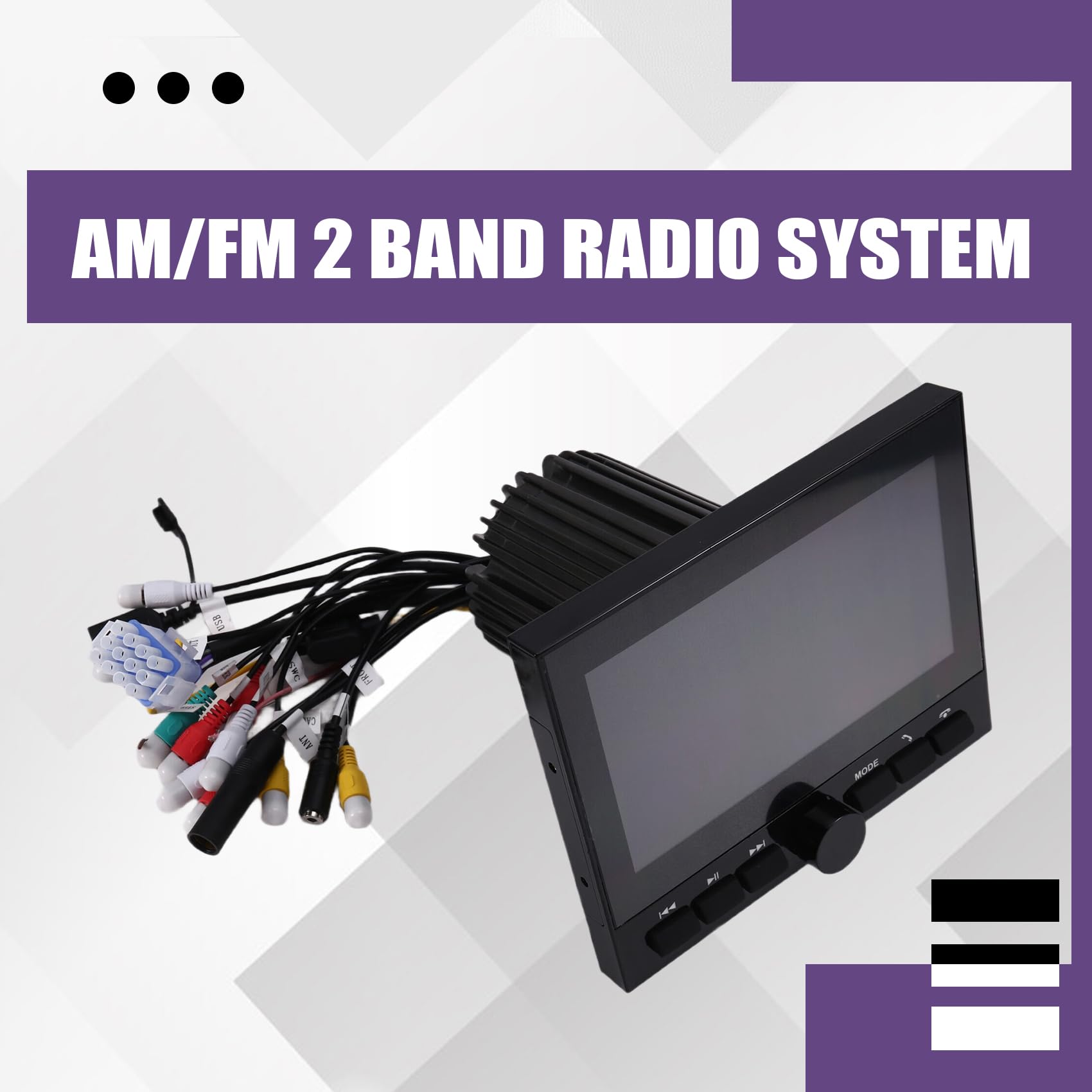 7-calowy wodoodporny odtwarzacz multimedialny Bluetooth motocykl łódź system audio FM AM automatyczny odbiornik do SPA UTV ATV