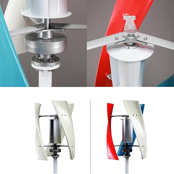 10000W Low Speed Vertical Axis Wind Turbine, 3 Phase AC Permanent Magnet Generator with Controller for Hybrid Wind Solar,12V-220V