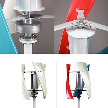 10000W Low Speed Vertical Axis Wind Turbine, 3 Phase AC Permanent Magnet Generator with Controller for Hybrid Wind Solar,12V-220V