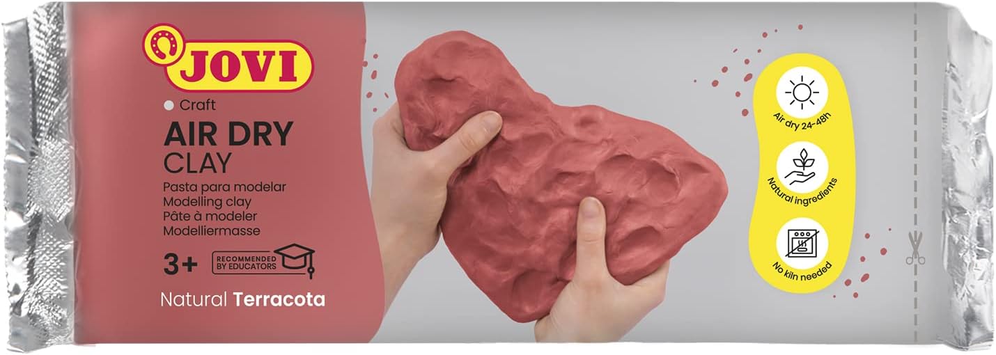 Jovi, Air Dry Modeling Clay, Natural Terracotta, 1000 grams, ART89