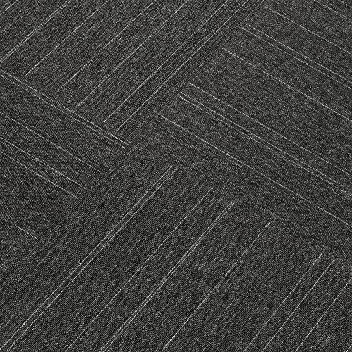 Image of Mohawk Basics 24 inch x 24 inch Berber (Loop pile), 0.07 inch Pile Height, Carpet Tile, PET Fiber, Smoke Color, (24 Tiles), (96 sqft /carton)