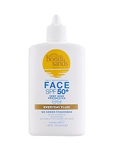 Bondi Sands Fragrance Free SPF 50 Face Fluid - Buy on Amazon UK - best spf moisturiser uk