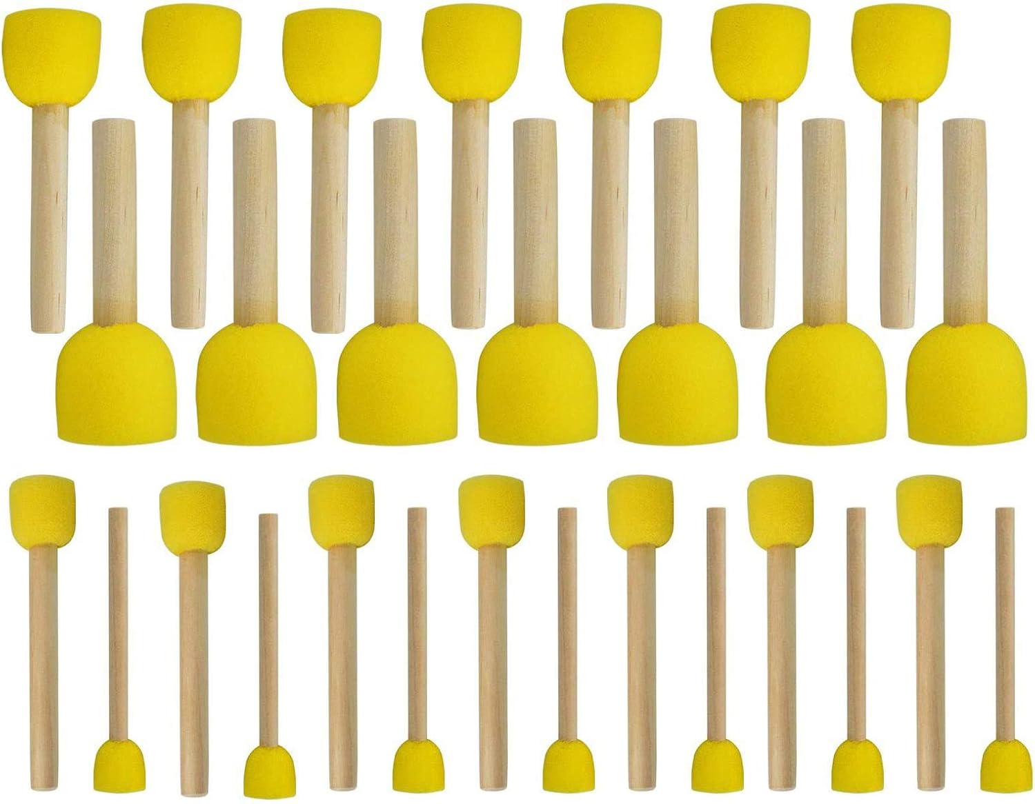 28-Pieces Assorted Size Round Sponges Brush Set, Paint Tools for Kids