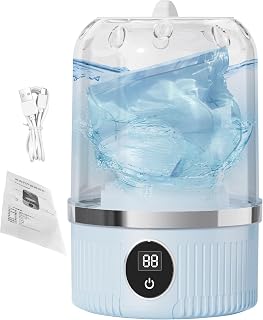 Compact Washer Machine - Portable Mini Washing Machine | Energy-Efficient Laundry Device With 3 Wash Programs, Travel Supplies For Baby Clothes, Socks, Underwear, Dorm, RV, Home, Outdoor