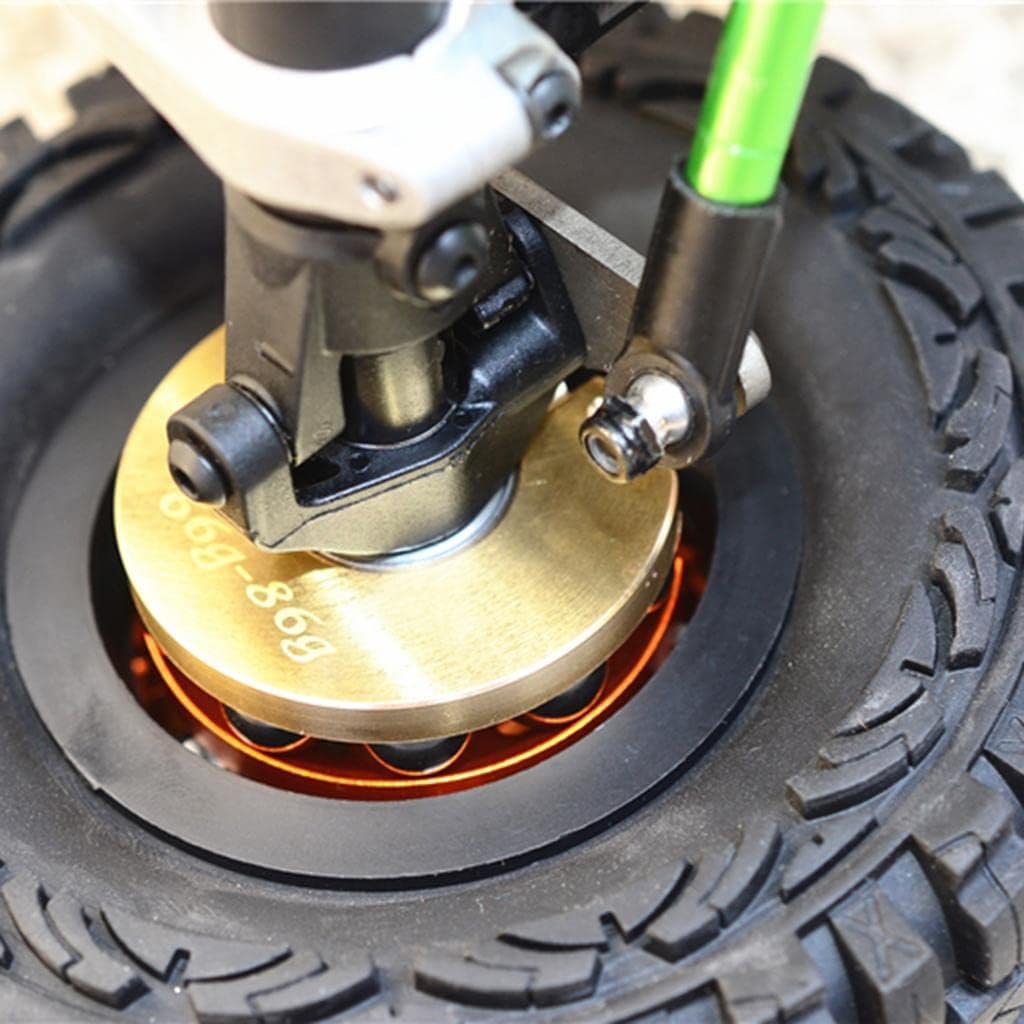 Pendulum Wheel Knuckle Weight with Alloy Lid + 21mm Hex Adapter, Black