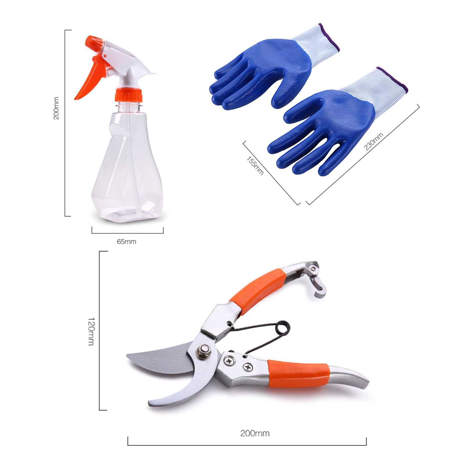 Set Di Attrezzi Da Giardino Kit Strumenti Giardinaggio 10 Pezzi Attrezzi Da Giardino Professionali Con Utensili Manuali Da Esterno Include Cesoie Per Guanti Da Giardino Borsa Portaoggetti