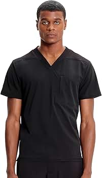 Amazon.com: Cherokee Infinity Men's V-Neck Scrub Top with Rib-Knit