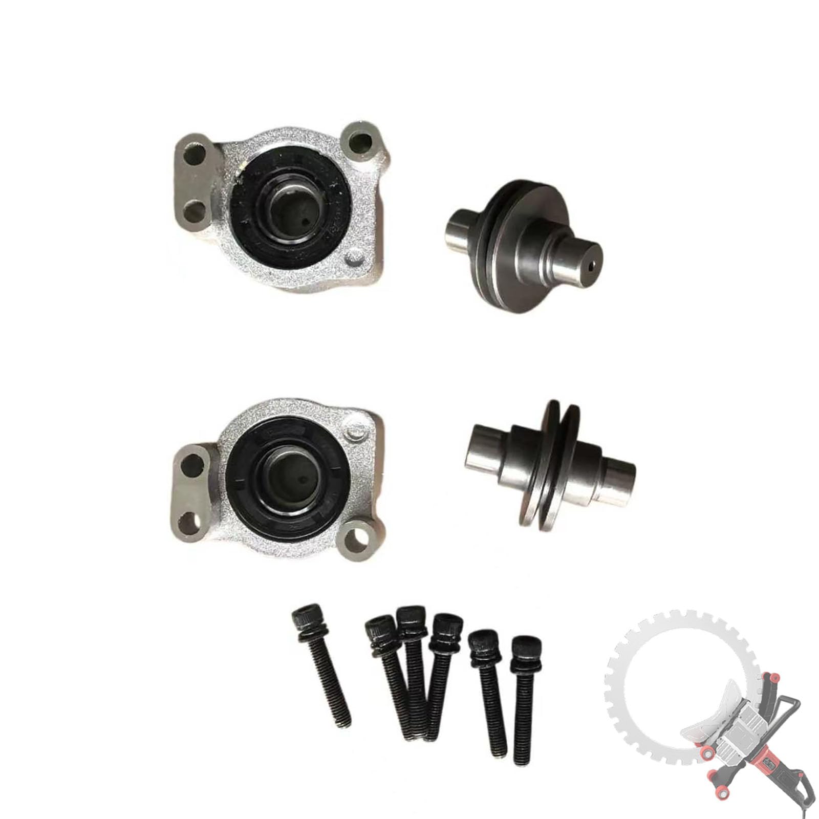 Accessoires Pour Scie À Béton, Roue De Positionnement, Jeu De Roues De Positionnement Supérieure Et Inférieure Avec Boulons De Fixation