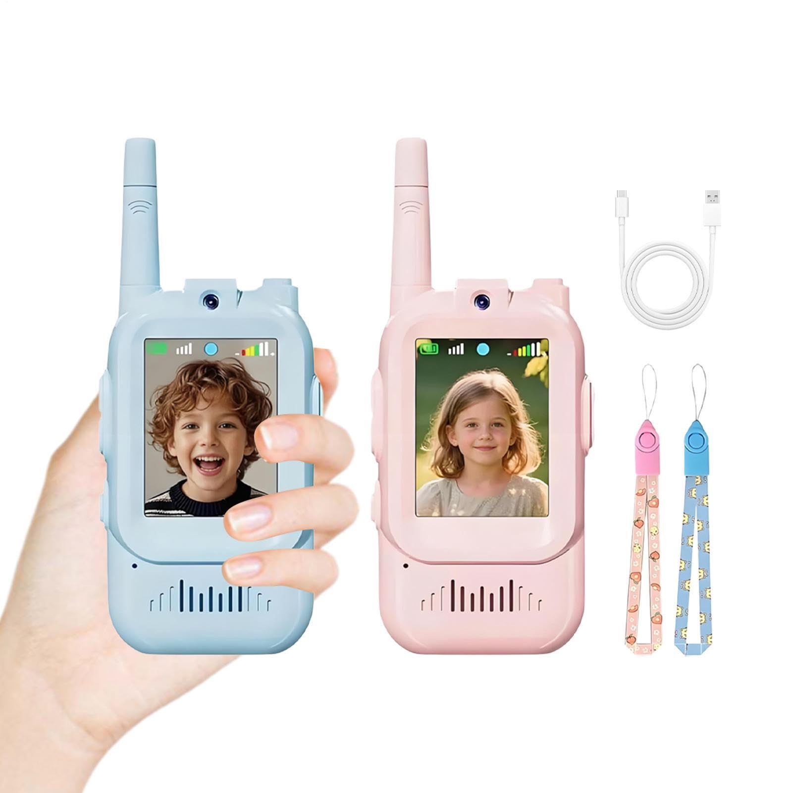 Walkie Talkies De Video para Niños Intercomunicador De Largo Alcance con
